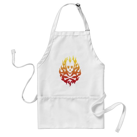 Smeltende Heart Skull Chef's Apron Standaard Schort (Voorkant)
