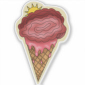 Smeltende Hersen Kegel Sticker (Voorkant)