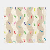 Smeltende Hundreds and Thousands Ijsvla Fleece Deken (Voorkant (Horizontaal))