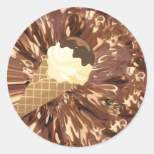 Smeltende Ice Cream Cone Sticker
