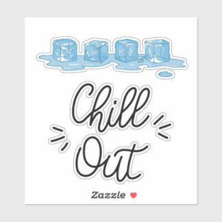 Smeltende ijsblokjes Sticker