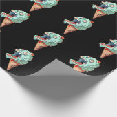 Smeltende ijskap voor de schedel cadeaupapier (Hoek)