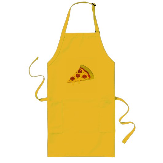 Smeltende Kaas Pepperoni Pizzapunt Lang Schort (Voorkant)
