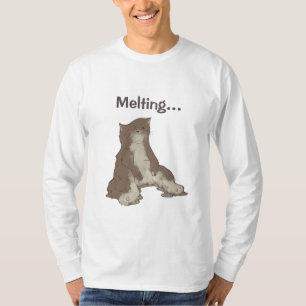 Smeltende kat t-shirt