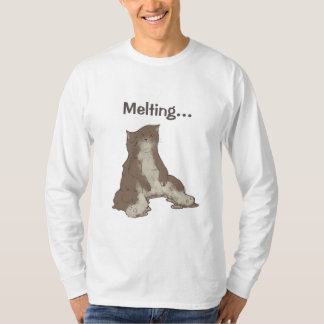 Smeltende kat t-shirt