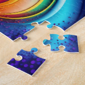 Smeltende Kleuren Splash Abstract Legpuzzel (Zijkant)