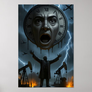 Smeltende Klok Storm van de Afrekening Poster