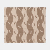 Smeltende Koffie Ijsroom Fleece Deken (Voorkant (Horizontaal))