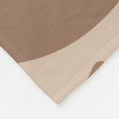 Smeltende Koffie Ijsroom Fleece Deken (Hoek)