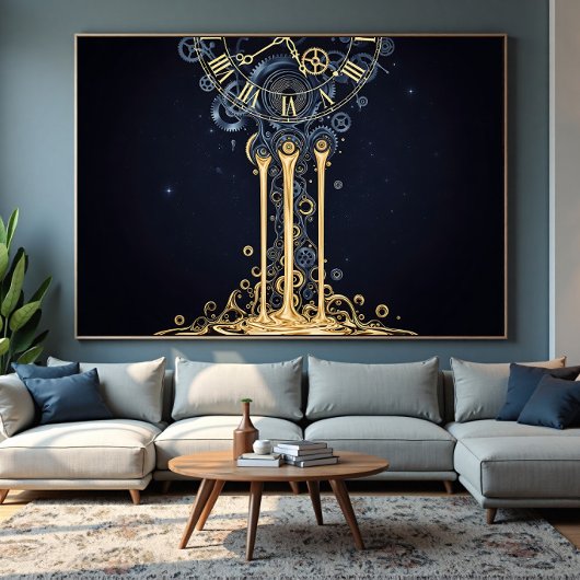 Smeltende Kosmische Klok Poster