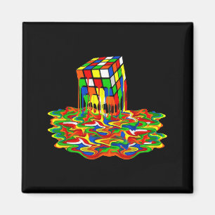 Smeltende Kubus Grappige Rubik Rubix Rubics Speler Magneet