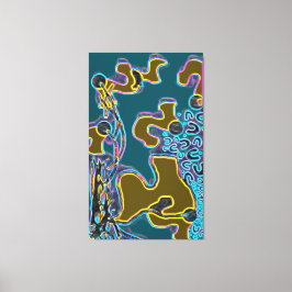 Smeltende Memphis Vibes II Canvas Afdruk