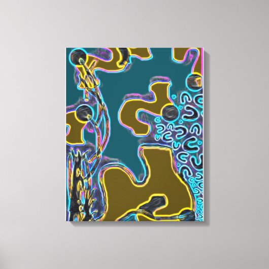 Smeltende Memphis Vibes II Canvas Afdruk (Voorkant)