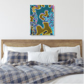 Smeltende Memphis Vibes II Canvas Afdruk (Insitu (Slaapkamer))