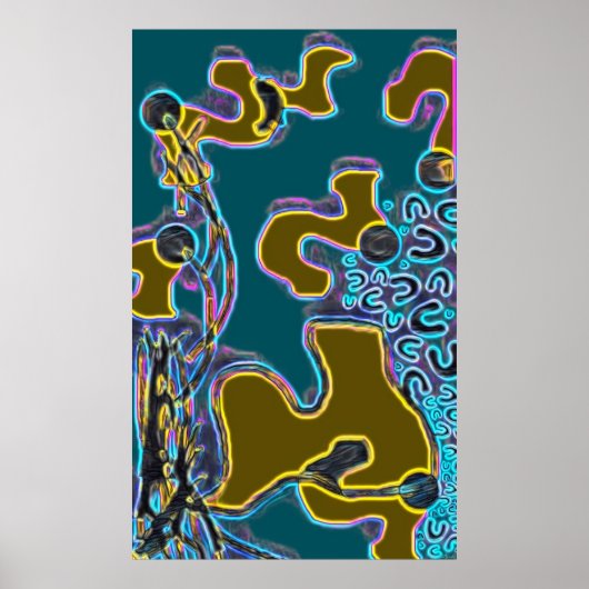 Smeltende Memphis Vibes II Poster (Voorkant)