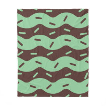Smeltende Mint Chocolade Ijsvla Fleece Dekbed