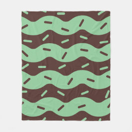 Smeltende Mint Chocolade Ijsvla Fleece Dekbed Deken