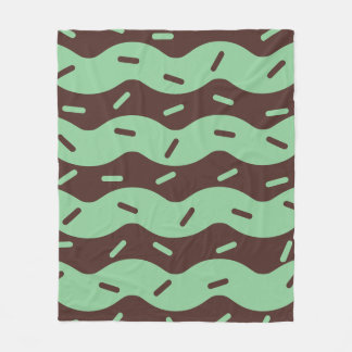 Smeltende Mint Chocolade Ijsvla Fleece Dekbed Deken