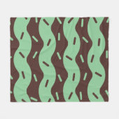 Smeltende Mint Chocolade Ijsvla Fleece Dekbed Deken (Voorkant (Horizontaal))