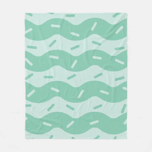 Smeltende Mint Ijs Fleece Deken (Voorkant)