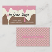 Smeltende Napolitaanse ijswinkel Visitekaartje (Voorkant / Achterkant)