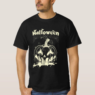 Smeltende Pompoen Halloween T-Shirt Design