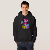 Smeltende psychedelische schedel hoodie (Voorkant volledig)