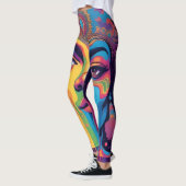 Smeltende Realiteit Leggings – Trippy Psychedelisc (Links)