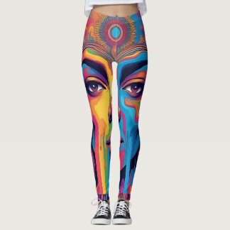 Smeltende Realiteit Leggings – Trippy Psychedelisc