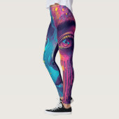 Smeltende Realiteit Leggings – Trippy Psychedelisc (Links)