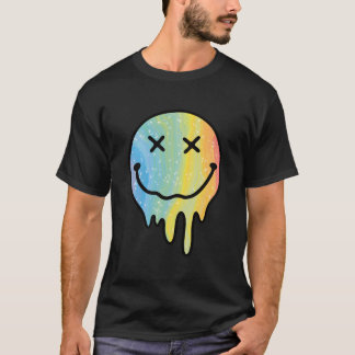 Smeltende Regenboog Glimlach Grappig Glimlachend G T-shirt