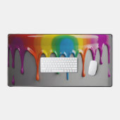 smeltende regenboogdruppels bureaumat (Keyboard & Muis)