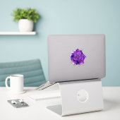 Smeltende roos sticker  (Laptop op bureau)