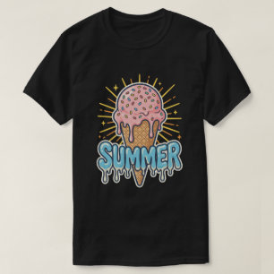 Smeltende Roze Ijsje - leuk zomervakantie T-shirt