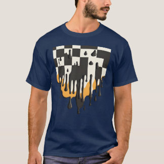 Smeltende Schaakbord grap T-shirt