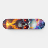 Smeltende Schedel Persoonlijk Skateboard (Horizontaal)
