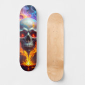 Smeltende Schedel Persoonlijk Skateboard (Voorkant)