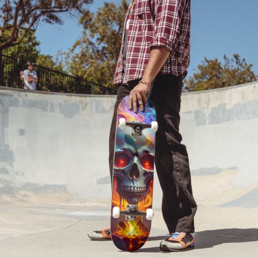 Smeltende Schedel Persoonlijk Skateboard (Buiten 2)