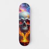 Smeltende Schedel Persoonlijk Skateboard (Voorkant)