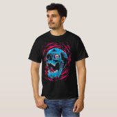 Smeltende Schedel: Psychedelische Horror T-shirt (Voorkant volledig)