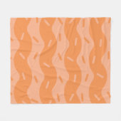 Smeltende Sinaasappel Ijs Fleece Deken (Voorkant (Horizontaal))