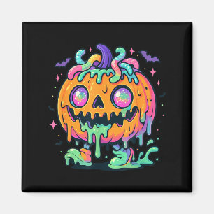 Smeltende slijm pompoen monster halloween cartoon magneet