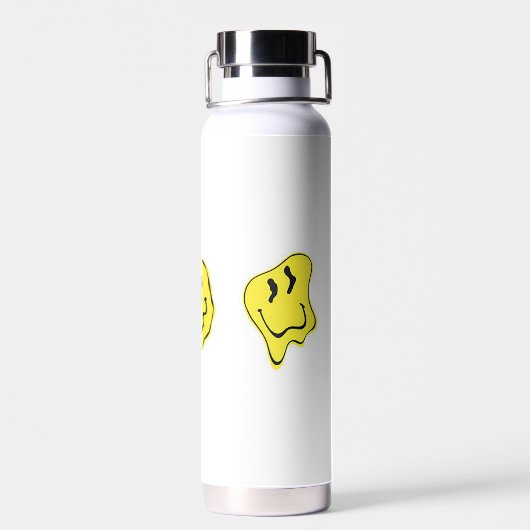 Smeltende Smiley Gezichten Waterfles (Achterkant)