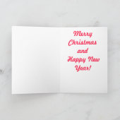 Smeltende sneeuwman feestdagen kaart (Binnen)