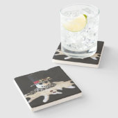 **SMELTENDE SNEEUWMAN** KERST ONDERZETTER (Zijkant)