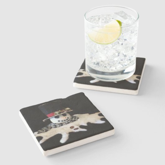 **SMELTENDE SNEEUWMAN** KERST ONDERZETTER (Zijkant)