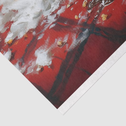 Smeltende Sneeuwman's Mores Kerst Decoupage Tissuepapier (Detail)