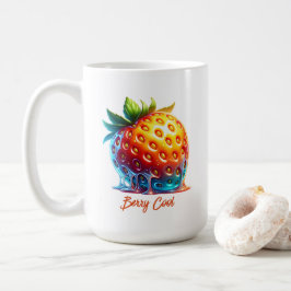 Smeltende Strawberry-Druppelende Kunst Koffiemok