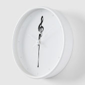 Smeltende Witte Treble Clef Wit (Hoek)