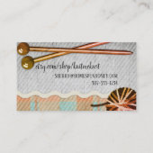 Smeltensgaren van vlechtbreiwerk visitekaartje (Achterkant)